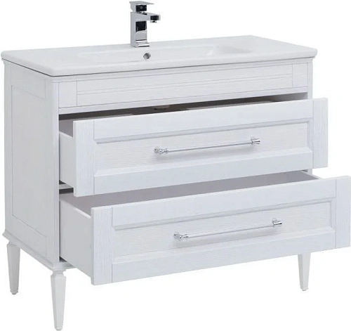 Тумба с раковиной Aquanet Бостон 100 ясень 00206549 + 00197961 Тумба с раковиной Aquanet Бостон 100 ясень 00206549 + 00197961