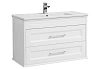 Тумба с раковиной Aquanet Бостон М 100 белый 00209678 + 00197961