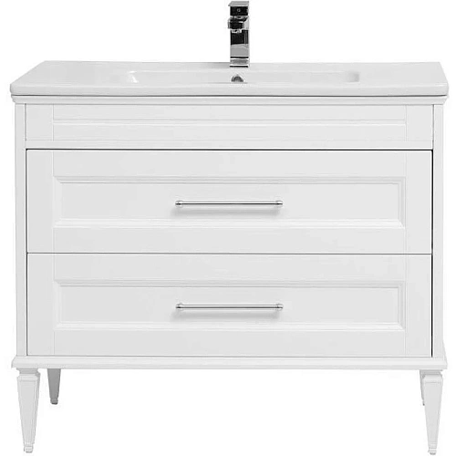 Тумба с раковиной Aquanet Бостон М 100 белый 00212669 Тумба с раковиной Aquanet Бостон М 100 белый 00212669