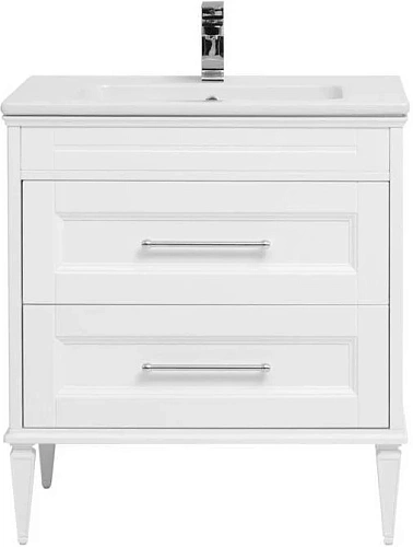 Тумба с раковиной Aquanet Бостон М 80 белый 00209677 + 00186188 Тумба с раковиной Aquanet Бостон М 80 белый 00209677 + 00186188