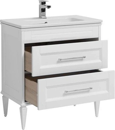 Тумба с раковиной Aquanet Бостон М 80 белый 00212668 Тумба с раковиной Aquanet Бостон М 80 белый 00212668