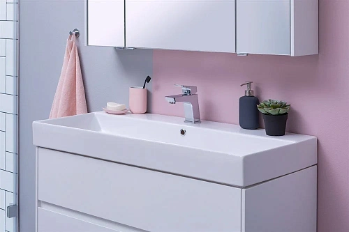 Тумба с раковиной Aquanet Бруклин 100 белый 00212599 Тумба с раковиной Aquanet Бруклин 100 белый 00212599