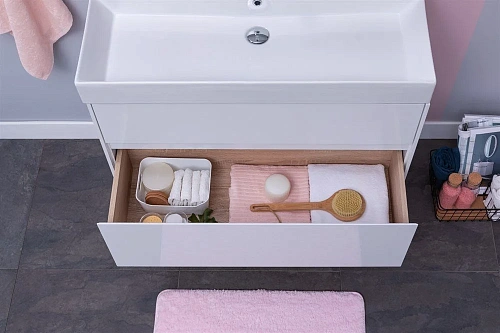 Тумба с раковиной Aquanet Бруклин 100 белый 00212599 Тумба с раковиной Aquanet Бруклин 100 белый 00212599