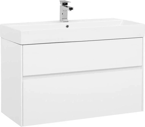 Тумба с раковиной Aquanet Бруклин 100 белый 00212599 Тумба с раковиной Aquanet Бруклин 100 белый 00212599