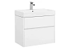 Тумба с раковиной Aquanet Бруклин 70 белый 00203959 + 00198207
