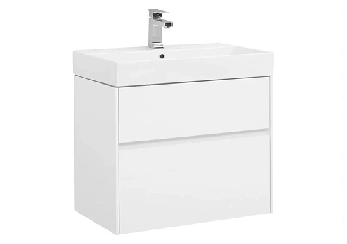 Тумба с раковиной Aquanet Бруклин 70 белый 00203959 + 00198207 Тумба с раковиной Aquanet Бруклин 70 белый 00203959 + 00198207