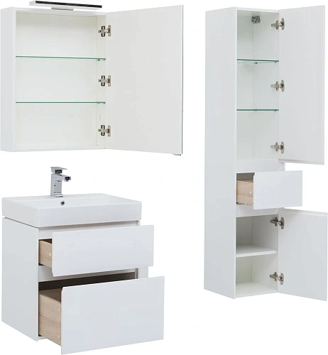 Тумба с раковиной Aquanet Бруклин 70 белый 00212597 Тумба с раковиной Aquanet Бруклин 70 белый 00212597