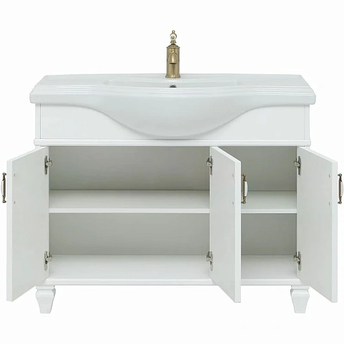 Тумба с раковиной Aquanet Валенса New (Классик) 105 белый 00273550 Тумба с раковиной Aquanet Валенса New (Классик) 105 белый 00273550