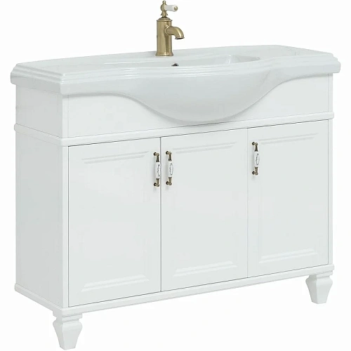 Тумба с раковиной Aquanet Валенса New (Классик) 105 белый 00273550 Тумба с раковиной Aquanet Валенса New (Классик) 105 белый 00273550