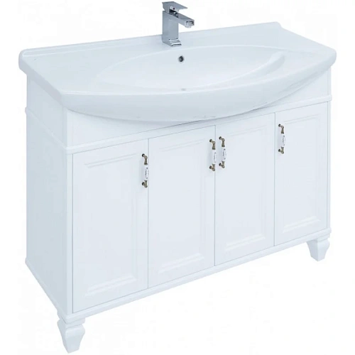 Тумба с раковиной Aquanet Валенса New (Классик) 120 белый 00273552 Тумба с раковиной Aquanet Валенса New (Классик) 120 белый 00273552
