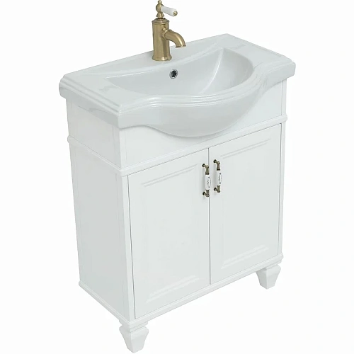 Тумба с раковиной Aquanet Валенса New (Классик) 65 белый 00273540 Тумба с раковиной Aquanet Валенса New (Классик) 65 белый 00273540