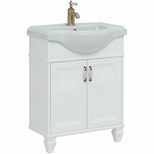 Тумба с раковиной Aquanet Валенса New (Классик) 65 белый 00273540 Тумба с раковиной Aquanet Валенса New (Классик) 65 белый 00273540