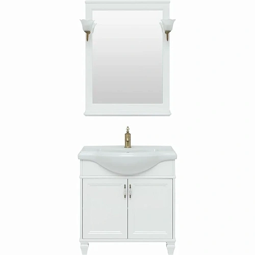 Тумба с раковиной Aquanet Валенса New (Классик) 80 белый 00273546 Тумба с раковиной Aquanet Валенса New (Классик) 80 белый 00273546