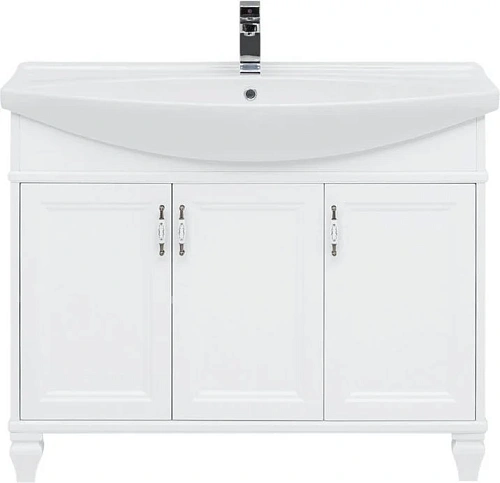 Тумба с раковиной Aquanet Валенса NEW 105 белый 00238826 + 00175449 Тумба с раковиной Aquanet Валенса NEW 105 белый 00238826 + 00175449