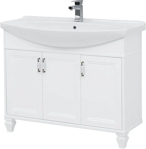 Тумба с раковиной Aquanet Валенса NEW 105 белый 00238826 + 00175449 Тумба с раковиной Aquanet Валенса NEW 105 белый 00238826 + 00175449