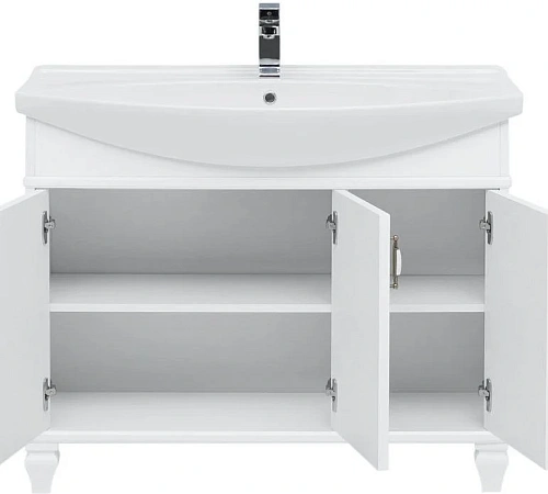 Тумба с раковиной Aquanet Валенса NEW 105 белый 00238826 + 00175449 Тумба с раковиной Aquanet Валенса NEW 105 белый 00238826 + 00175449