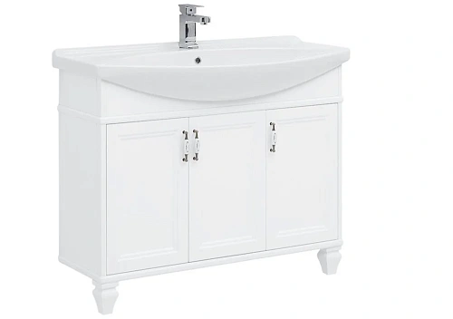 Тумба с раковиной Aquanet Валенса NEW 105 белый 00238826 + 00175449 Тумба с раковиной Aquanet Валенса NEW 105 белый 00238826 + 00175449