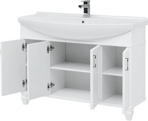 Тумба с раковиной Aquanet Валенса NEW 120 белый 00238827 + 00175450 Тумба с раковиной Aquanet Валенса NEW 120 белый 00238827 + 00175450