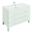 Тумба с раковиной Aquanet Верона 100 белый (напольная 3 ящика) 00287663 Тумба с раковиной Aquanet Верона 100 белый (напольная 3 ящика) 00287663