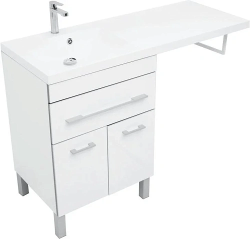 Тумба с раковиной Aquanet Верона 120 L белый (напольная, 1 ящик, 2 дверцы) 00182507 + 00239565 Тумба с раковиной Aquanet Верона 120 L белый (напольная, 1 ящик, 2 дверцы) 00182507 + 00239565