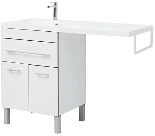 Тумба с раковиной Aquanet Верона 120 L белый (напольная, 1 ящик, 2 дверцы) 00239947 Тумба с раковиной Aquanet Верона 120 L белый (напольная, 1 ящик, 2 дверцы) 00239947