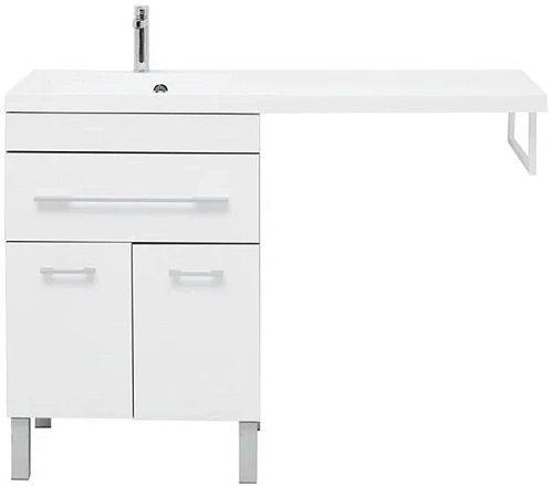 Тумба с раковиной Aquanet Верона 120 L белый (напольная, 1 ящик, 2 дверцы) 00239947 Тумба с раковиной Aquanet Верона 120 L белый (напольная, 1 ящик, 2 дверцы) 00239947