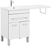 Тумба с раковиной Aquanet Верона 120 L белый (напольная, 1 ящик, 2 дверцы) 00239947