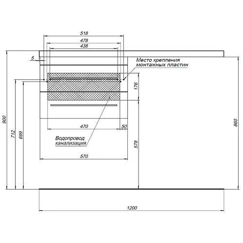 Тумба с раковиной Aquanet Верона 120 L белый (подвесная, 2 ящика) 00176667 + 00239565 Тумба с раковиной Aquanet Верона 120 L белый (подвесная, 2 ящика) 00176667 + 00239565