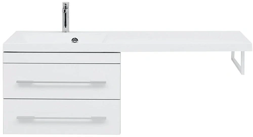 Тумба с раковиной Aquanet Верона 120 L белый (подвесная, 2 ящика) 00239789 Тумба с раковиной Aquanet Верона 120 L белый (подвесная, 2 ящика) 00239789