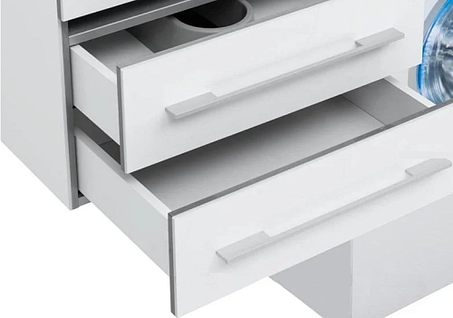 Тумба с раковиной Aquanet Верона 120 L белый (подвесная, 2 ящика) 00239789 Тумба с раковиной Aquanet Верона 120 L белый (подвесная, 2 ящика) 00239789