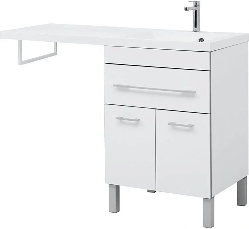 Тумба с раковиной Aquanet Верона 120 R белый (напольная, 1 ящик, 2 дверцы) 00182507 + 00239568 Тумба с раковиной Aquanet Верона 120 R белый (напольная, 1 ящик, 2 дверцы) 00182507 + 00239568