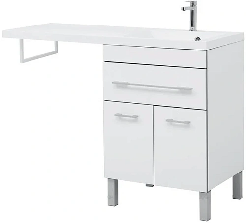 Тумба с раковиной Aquanet Верона 120 R белый (напольная, 1 ящик, 2 дверцы) 00239949 Тумба с раковиной Aquanet Верона 120 R белый (напольная, 1 ящик, 2 дверцы) 00239949
