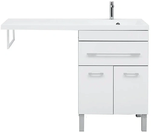 Тумба с раковиной Aquanet Верона 120 R белый (напольная, 1 ящик, 2 дверцы) 00239949 Тумба с раковиной Aquanet Верона 120 R белый (напольная, 1 ящик, 2 дверцы) 00239949