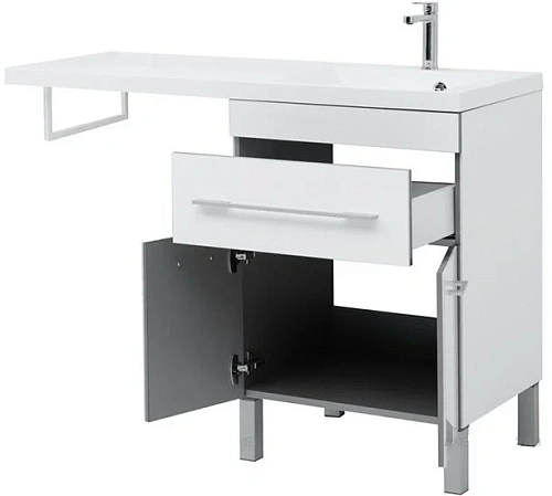 Тумба с раковиной Aquanet Верона 120 R белый (напольная, 1 ящик, 2 дверцы) 00239949 Тумба с раковиной Aquanet Верона 120 R белый (напольная, 1 ящик, 2 дверцы) 00239949