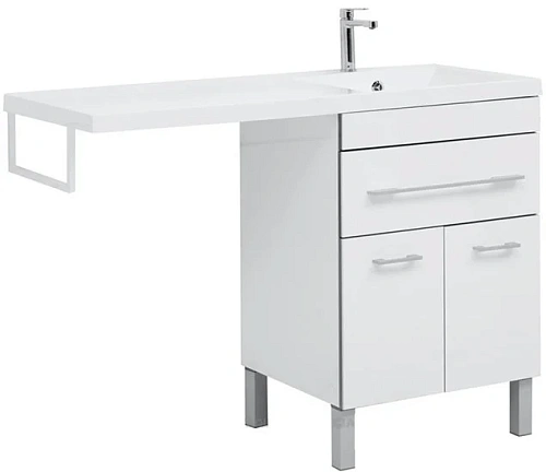 Тумба с раковиной Aquanet Верона 120 R белый (напольная, 1 ящик, 2 дверцы) 00239949 Тумба с раковиной Aquanet Верона 120 R белый (напольная, 1 ящик, 2 дверцы) 00239949