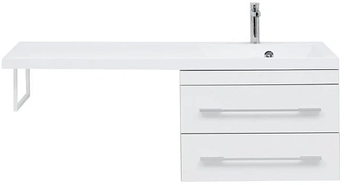 Тумба с раковиной Aquanet Верона 120 R белый (подвесная, 2 ящика) 00239946 Тумба с раковиной Aquanet Верона 120 R белый (подвесная, 2 ящика) 00239946