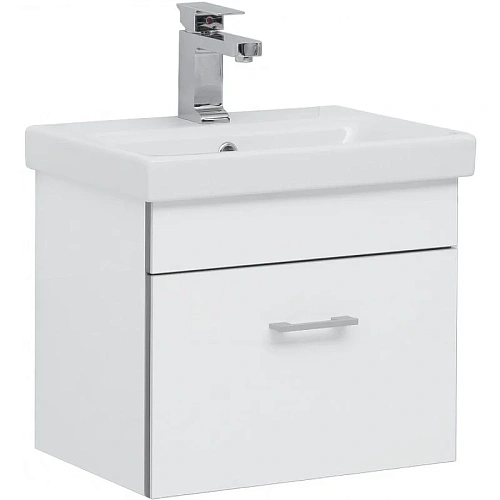 Тумба с раковиной Aquanet Верона 50 (Moduo Slim) белый 00254066 Тумба с раковиной Aquanet Верона 50 (Moduo Slim) белый 00254066