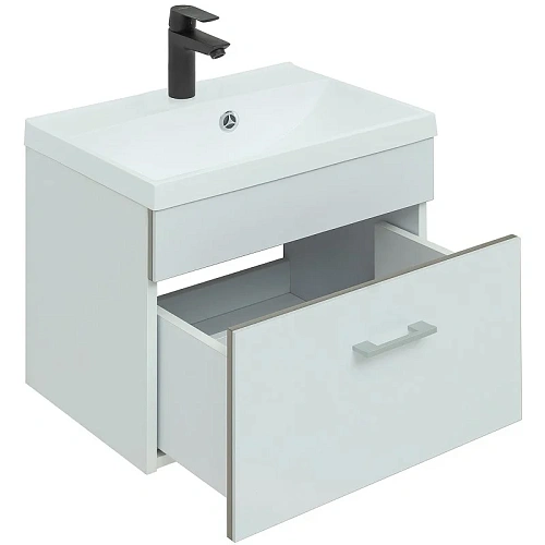 Тумба с раковиной Aquanet Верона 50 белый матовый 00287641 Тумба с раковиной Aquanet Верона 50 белый матовый 00287641
