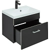Тумба с раковиной Aquanet Верона 50 черный матовый 00287642 Тумба с раковиной Aquanet Верона 50 черный матовый 00287642