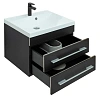 Тумба с раковиной Aquanet Верона 58 New черный матовый 00281095 Тумба с раковиной Aquanet Верона 58 New черный матовый 00281095