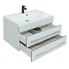 Тумба с раковиной Aquanet Верона 75 New белый матовый 00281096 Тумба с раковиной Aquanet Верона 75 New белый матовый 00281096