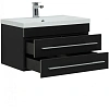 Тумба с раковиной Aquanet Верона 75 New черный матовый 00281097 Тумба с раковиной Aquanet Верона 75 New черный матовый 00281097