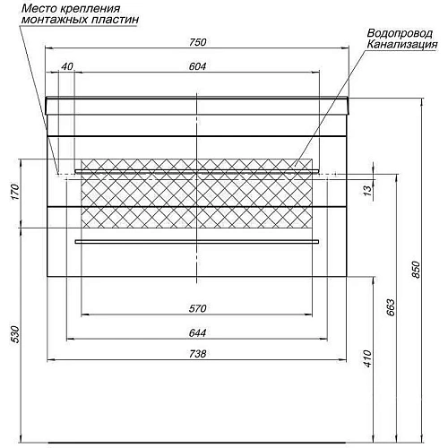 Тумба с раковиной Aquanet Верона 75 белый матовый 00287645 Тумба с раковиной Aquanet Верона 75 белый матовый 00287645