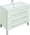 Тумба с раковиной Aquanet Верона 90 белый (напольная 3 ящика) 00287674 Тумба с раковиной Aquanet Верона 90 белый (напольная 3 ящика) 00287674