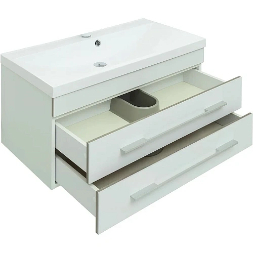 Тумба с раковиной Aquanet Верона 90 белый матовый 00287647 Тумба с раковиной Aquanet Верона 90 белый матовый 00287647