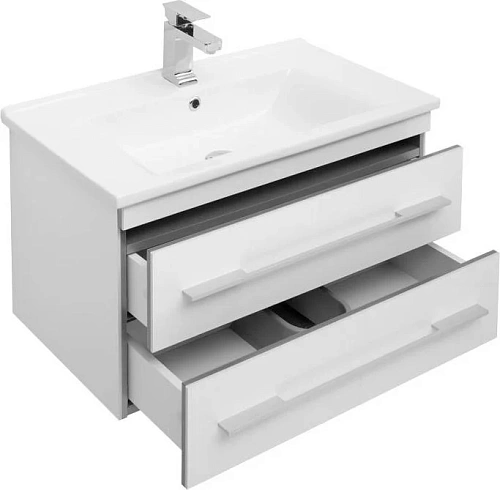 Тумба с раковиной Aquanet Верона N 75 белый (Гранд) 00186291 + 00182319 Тумба с раковиной Aquanet Верона N 75 белый (Гранд) 00186291 + 00182319