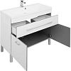 Тумба с раковиной Aquanet Верона NEW 100 белый (напольная 1 ящик 2 дверцы) 00182710 + 00204096 Тумба с раковиной Aquanet Верона NEW 100 белый (напольная 1 ящик 2 дверцы) 00182710 + 00204096