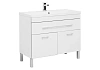 Тумба с раковиной Aquanet Верона NEW 100 белый (напольная 1 ящик 2 дверцы) 00182710 + 00204096 Тумба с раковиной Aquanet Верона NEW 100 белый (напольная 1 ящик 2 дверцы) 00182710 + 00204096