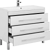 Тумба с раковиной Aquanet Верона NEW 100 белый (напольная 3 ящика) 00178471 + 00204096 Тумба с раковиной Aquanet Верона NEW 100 белый (напольная 3 ящика) 00178471 + 00204096