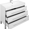Тумба с раковиной Aquanet Верона NEW 100 белый (напольная 3 ящика) 00178471 + 00204096 Тумба с раковиной Aquanet Верона NEW 100 белый (напольная 3 ящика) 00178471 + 00204096